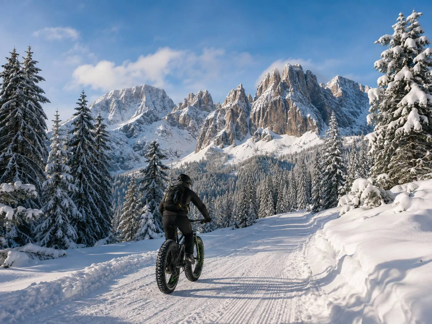 Fat bike sulla neve